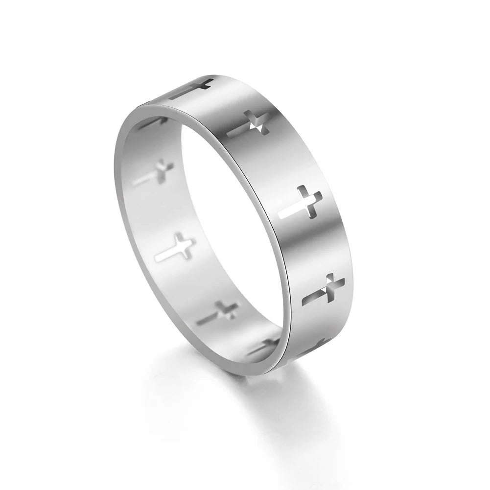Cross Ring (Stainless Steel)