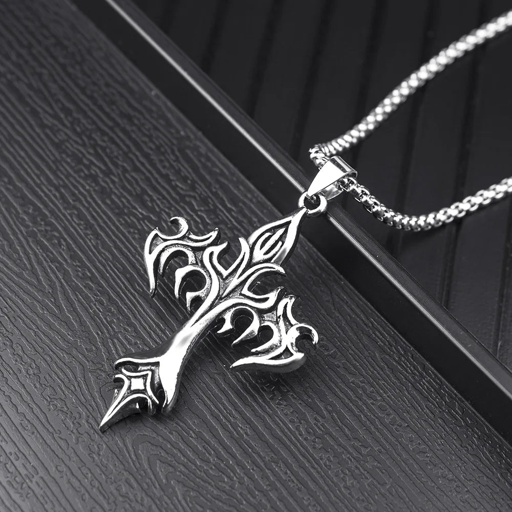Y2K Cross Pendant (Stainless Steel)