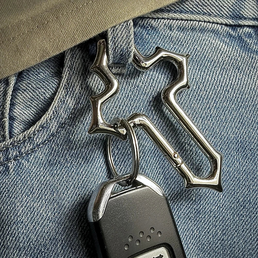 Y2K Cross Keychain